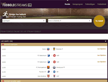 Tablet Screenshot of livefodboldstreams.dk